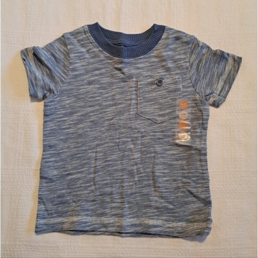 Gymboree boys size 6-12 months boys blue short sleeved shirt 2015, NWT